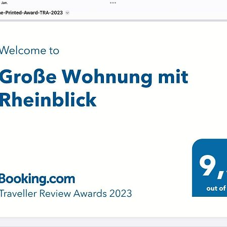Grosse Wohnung Mit Rheinblick Boppard Esterno foto